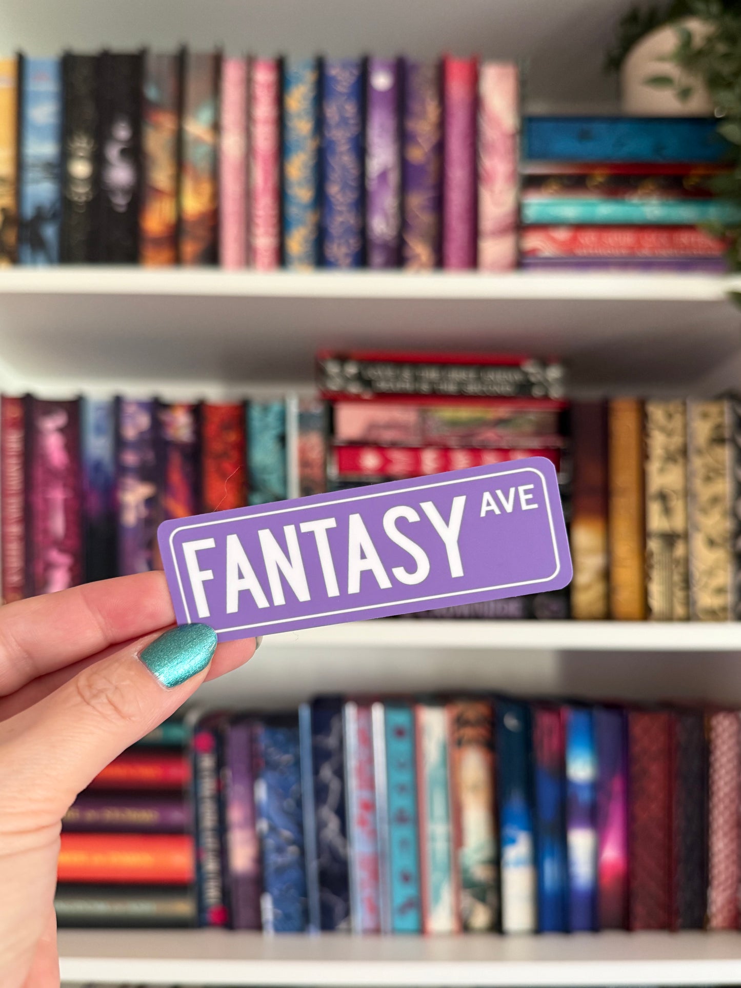Street Sign Vinyl Sticker - Fantasy Ave