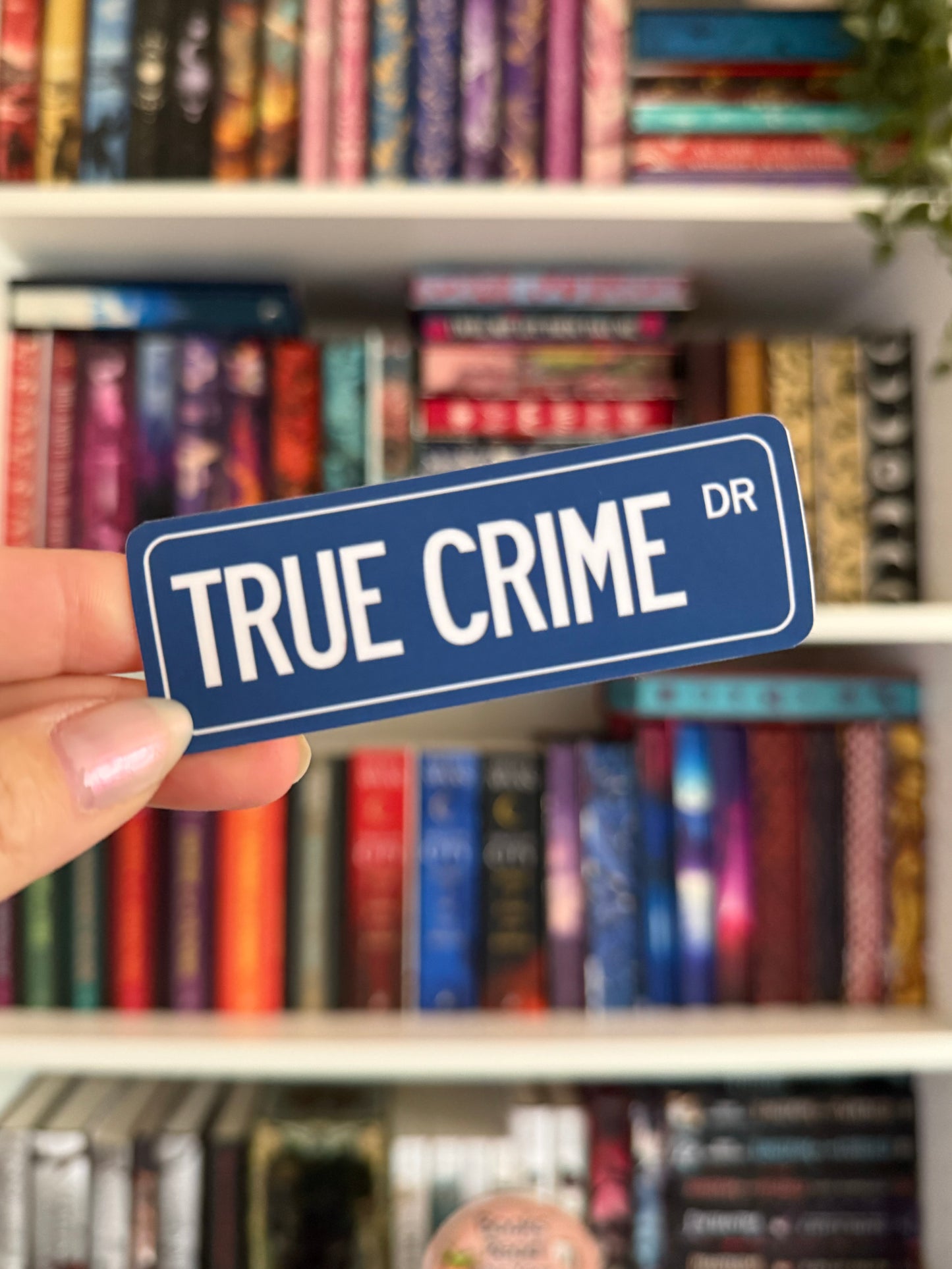 Street Sign Vinyl Sticker - True Crime Dr