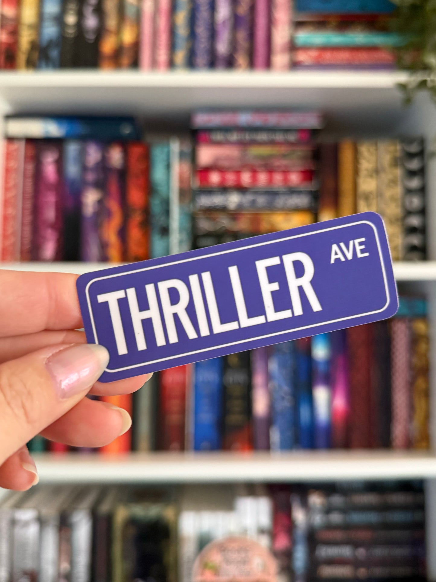 Street Sign Vinyl Sticker - Thriller Ave