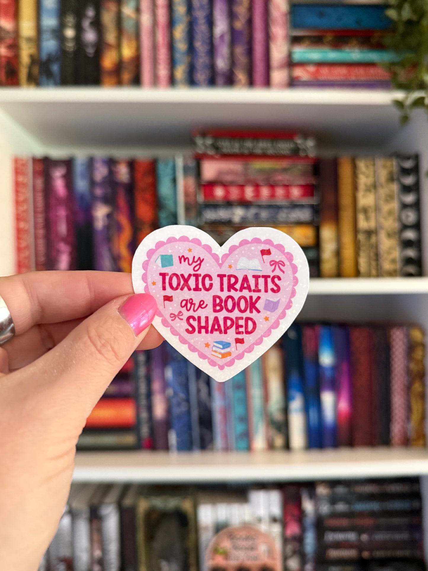 My Toxic Traits are Book Shaped Vinyl Sticker