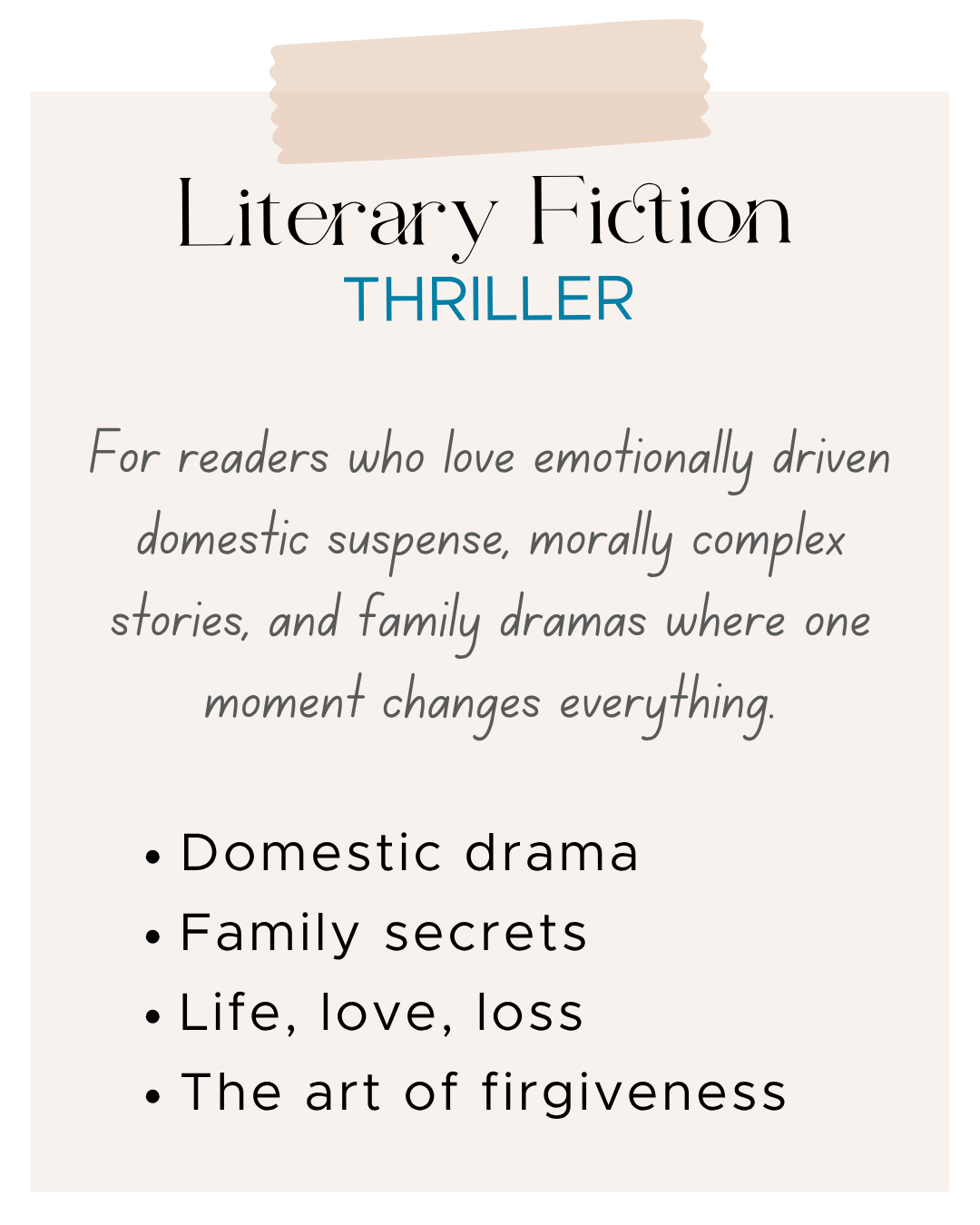 Literary Fiction Thriller 1173