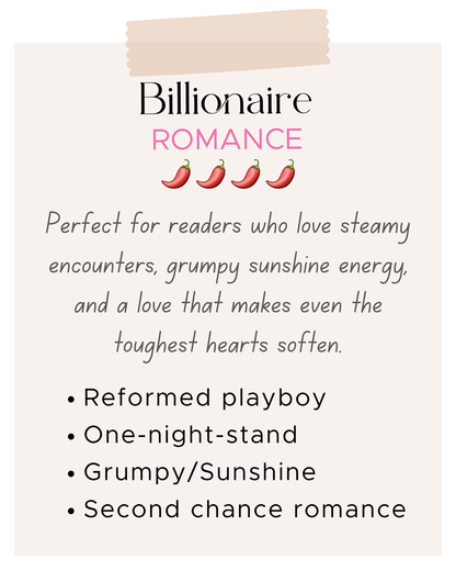 Billionaire Romance 1408 🌶️🌶️🌶️🌶️