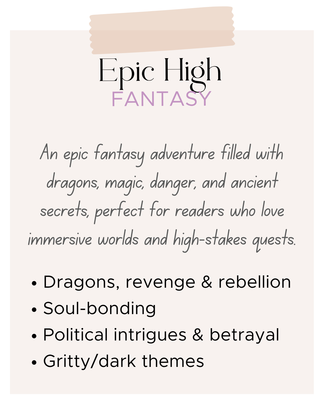 Epic High Fantasy 1763