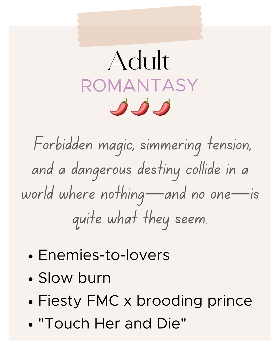 Adult Romantasy 1793 🌶️🌶️🌶️