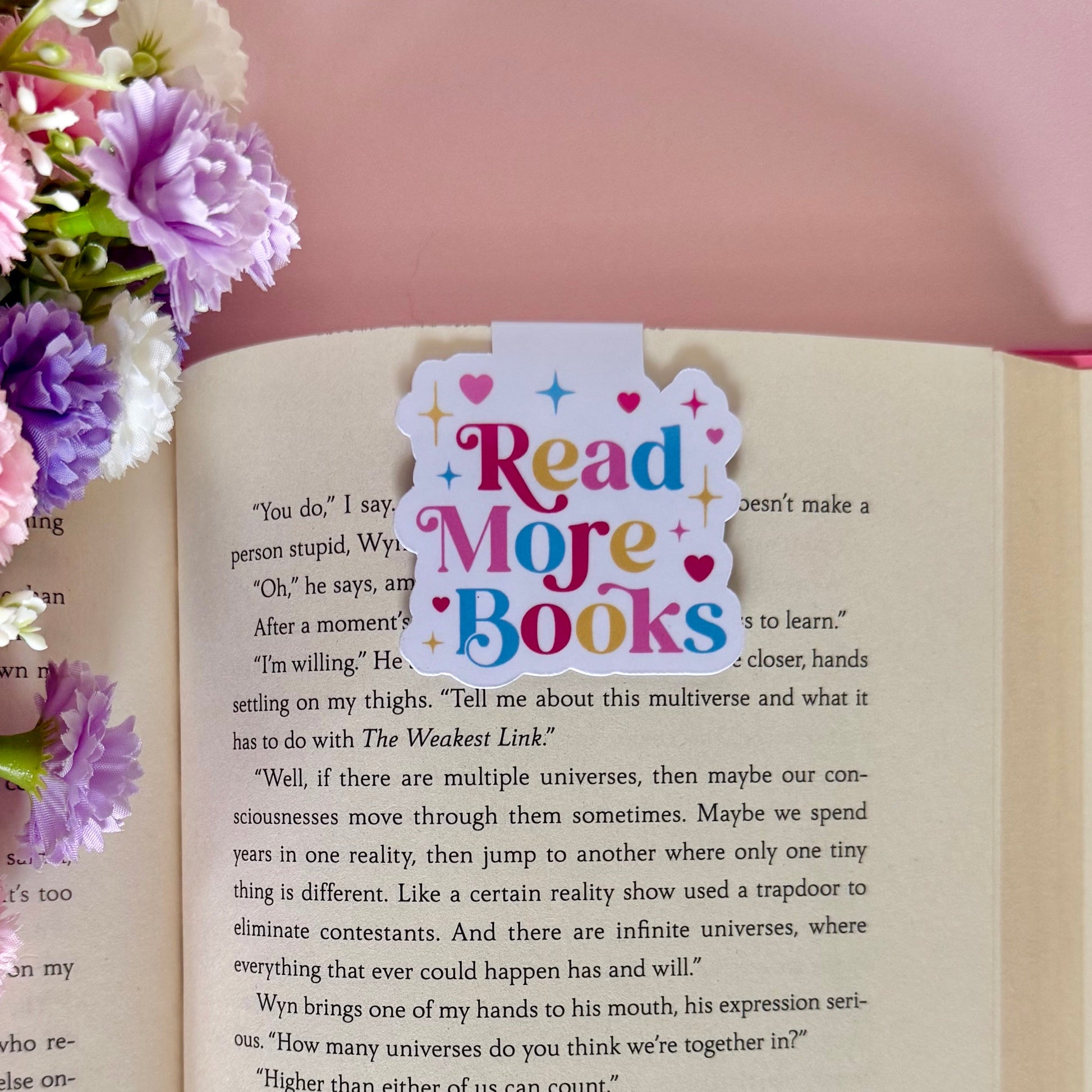 Read More Books Magnetic Bookmark - Art By Taura