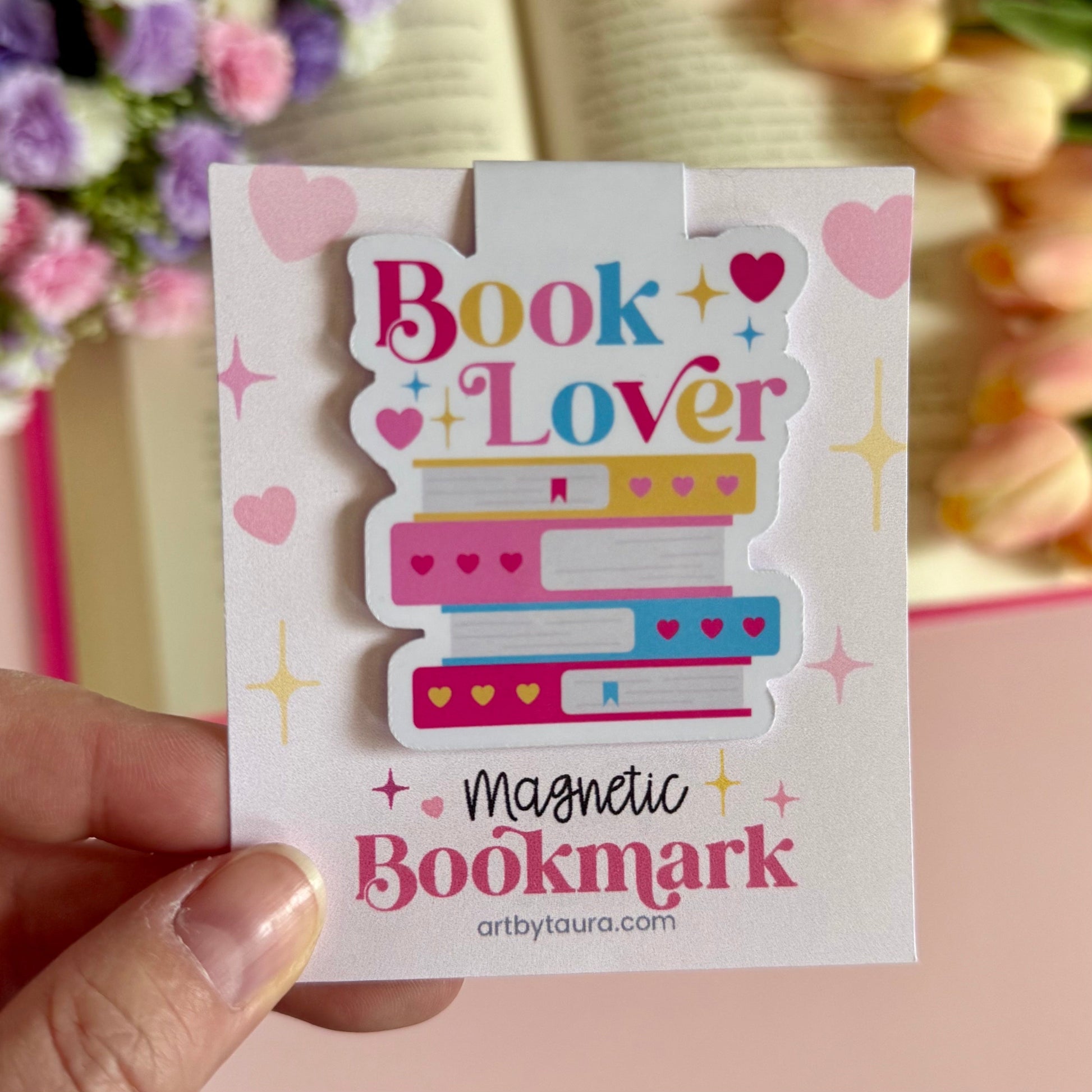 Book Lover Magnetic Bookmark - Art By Taura