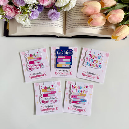 Romance Readers Book Club Magnetic Bookmark - Art By Taura
