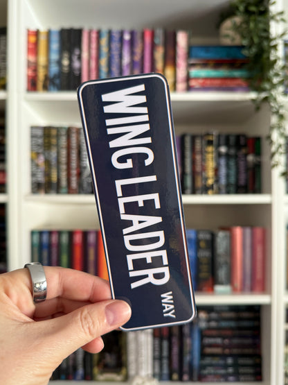 Street Sign Bookmark - Wing Leader Way