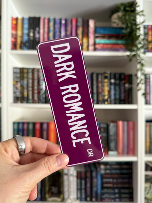 Street Sign Bookmark - Dark Romance Drive