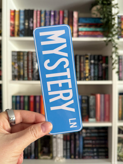 Street Sign Bookmark - Mystery Lane