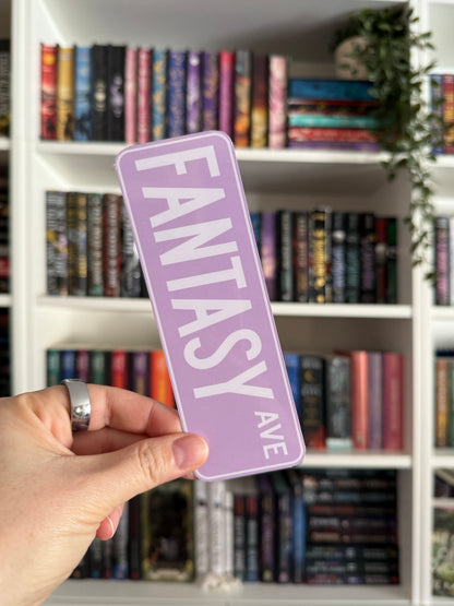 Street Sign Bookmark - Fantasy Ave