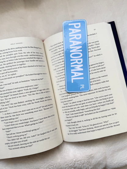 Street Sign Bookmark - Paranormal Place