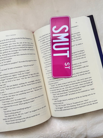 Street Sign Bookmark - Smut Street