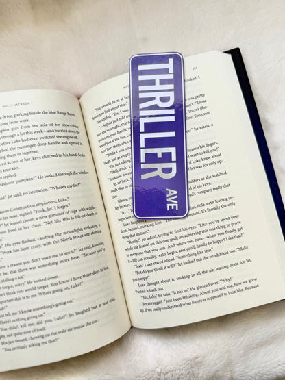 Street Sign Bookmark - Thriller Ave