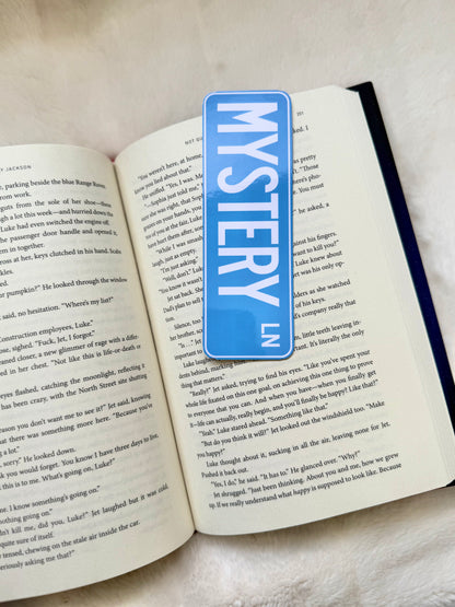 Street Sign Bookmark - Mystery Lane