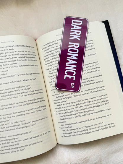 Street Sign Bookmark - Dark Romance Drive