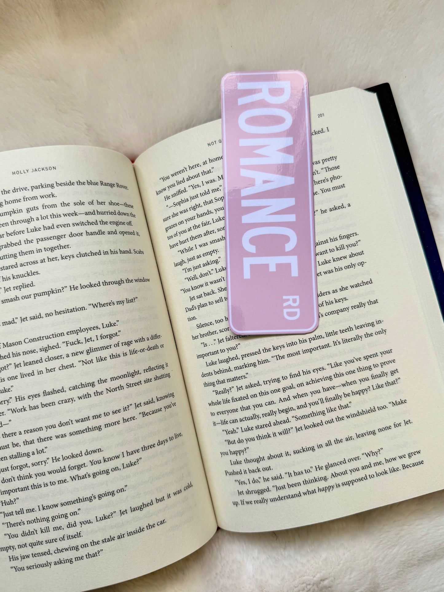 Street Sign Bookmark - Romance Road