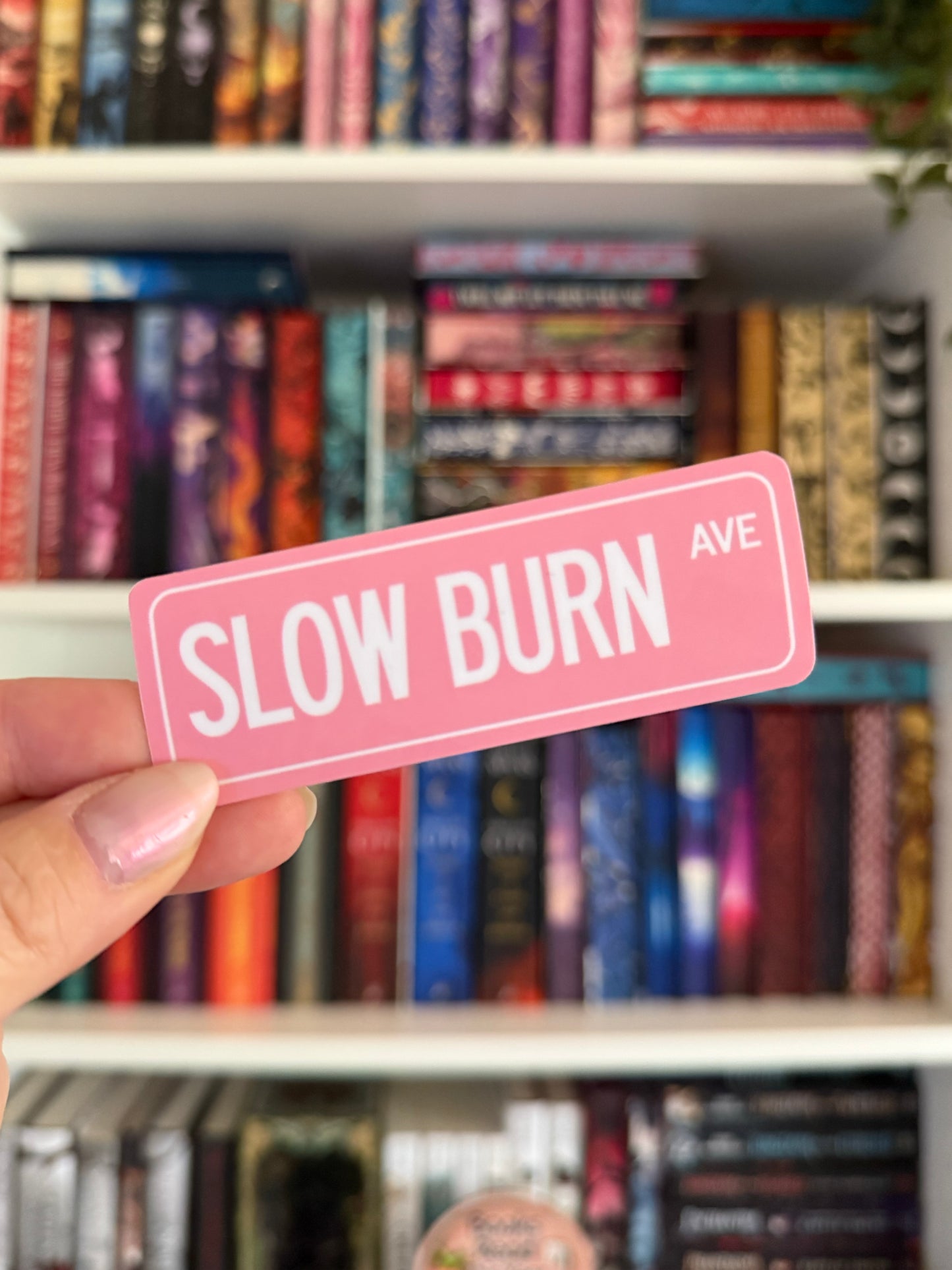 Street Sign Vinyl Sticker - Slow Burn Ave