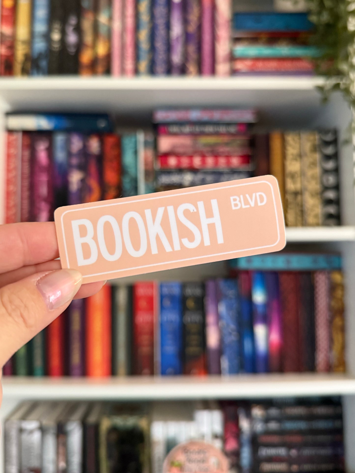 Street Sign Vinyl Sticker - Bookish Blvd