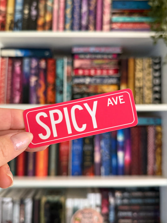 Street Sign Vinyl Sticker - Spicy Ave