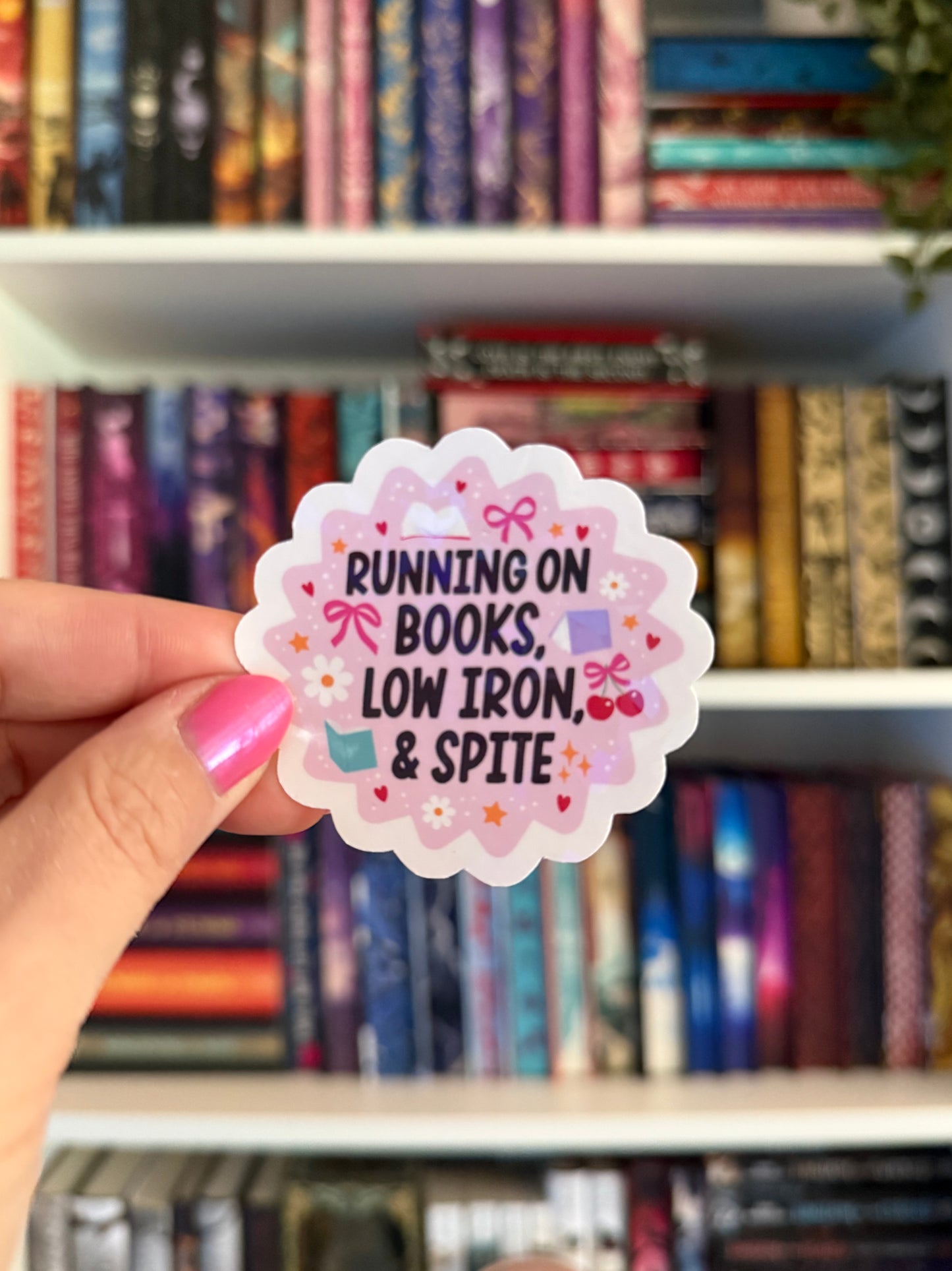 Running On Books, Low Iron and Spite Vinyl Sticker