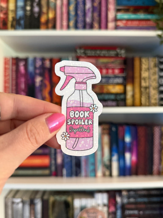 Book Spoiler Repellant Vinyl Sticker