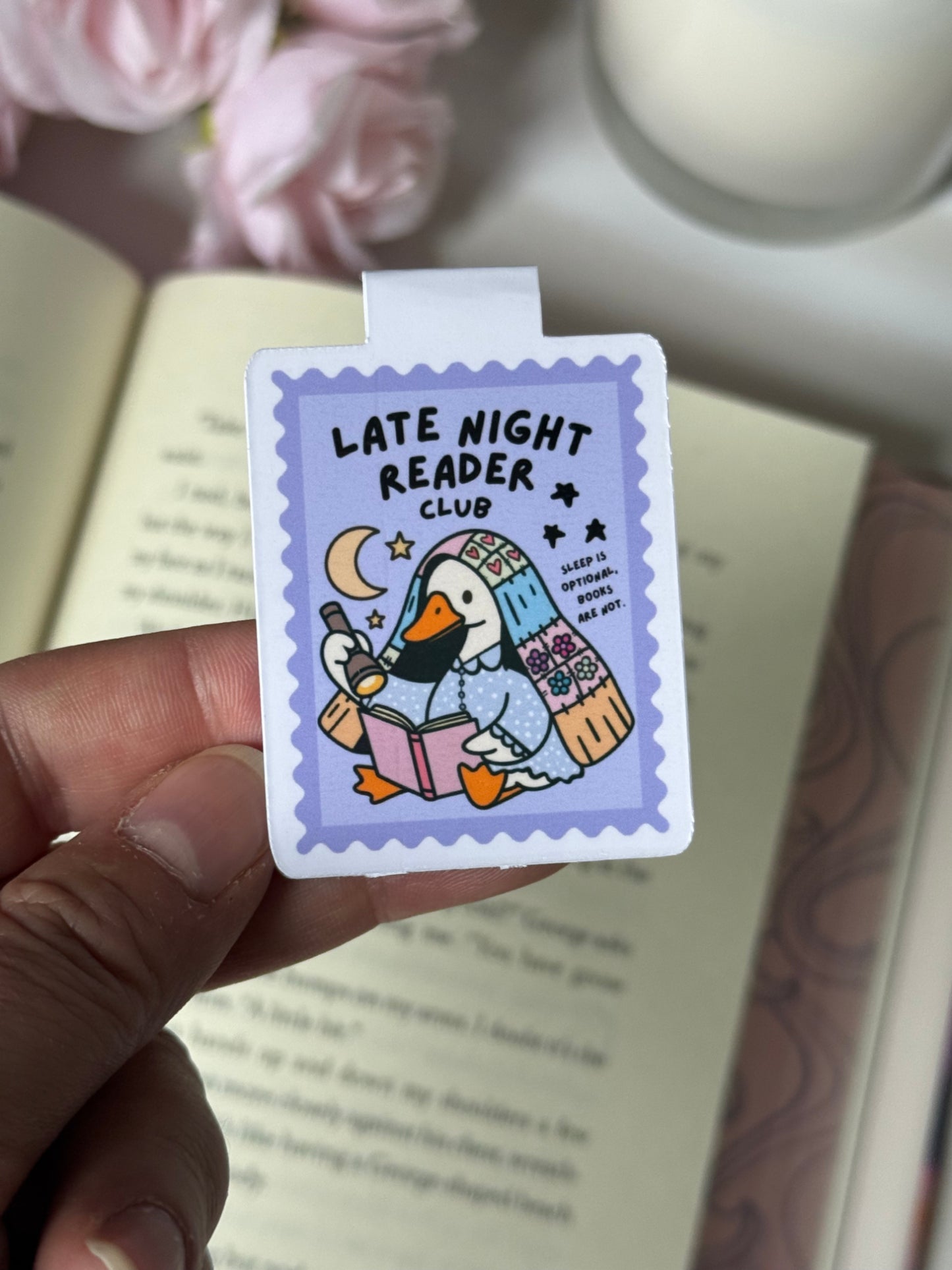 Late Night Reader Club Magnetic Bookmark