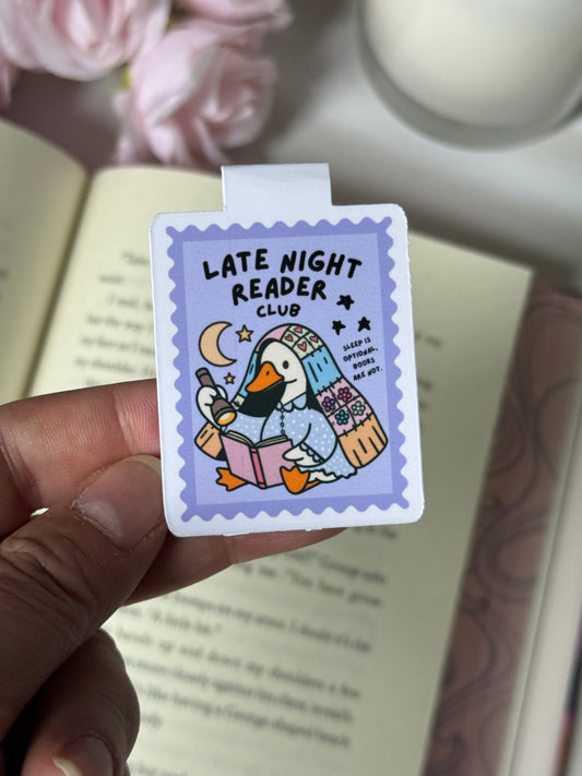 Late Night Reader Club Magnetic Bookmark