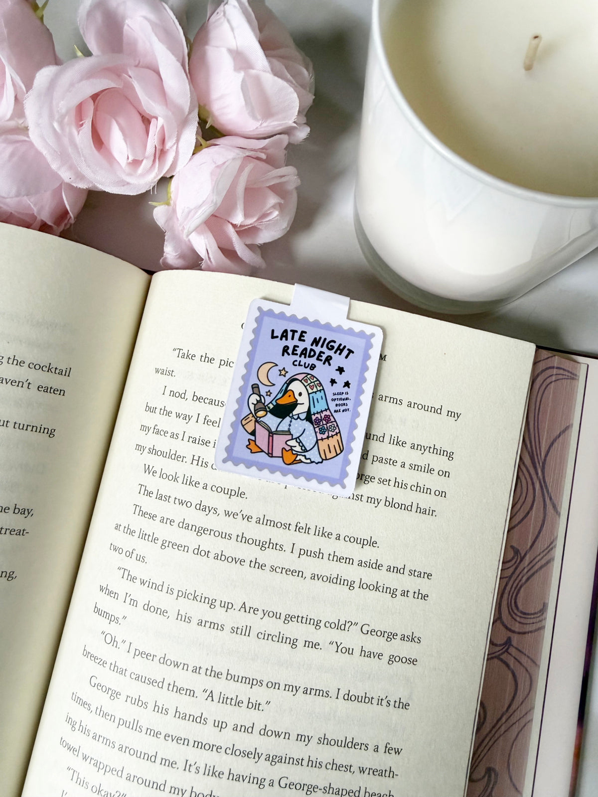 Late Night Reader Club Magnetic Bookmark